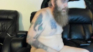 Bob playing with cock and asshole in chatroom