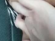 Masturbating while driving around