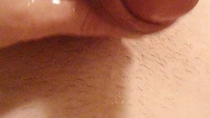 Cumload All Over My Naked Transgirl Stomach