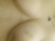 Playing with my tits in the shower