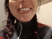 Naughty Girl Goes In Mens Bathroom 16/16