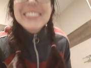 Naughty Girl Goes In Mens Bathroom 4/16