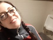 Naughty Girl Goes In Mens Bathroom 5/16