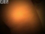 Carlycurvy uses water on booty and takes off g string 16/16