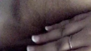 Big tits in bed tease
