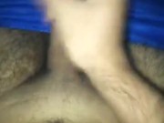 stroking on the couch
