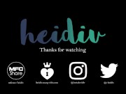 Cumming with a glass dildo in my ASS!