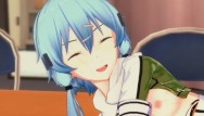 Education games online for adults - Sword art online - sinon 3d hentai