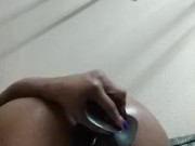 Big black dildo in my pussy.... 14/16