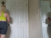  PAWG GF Checking Herself Out After Workout