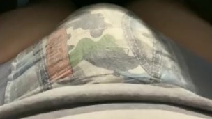 Rubbing my diaper