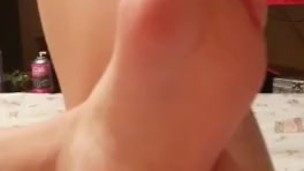 Sweaty foot massage