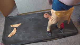 Pull on Rubbersisters Latex Dollsuit and get in Vacuumbed