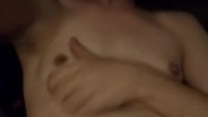 Squeezing And Playing with My Naked Transgirl Breasts and Non-Op Clit
