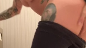 Joanna Angel Sneaky Anal Masturbating in the Salon Bathroom