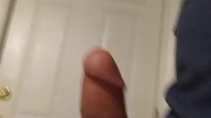 Daddy plays with his big cock