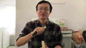I eat a banana normally. That's all. Nothing Suggestive.