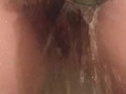Busty Teen Plays with Showerhead (Bathtime)