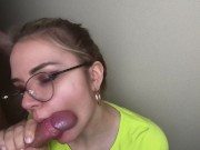 Extreme Sloppy Blowjob and Cumshot on Face from Russian Teen - MaryCandy 14/16