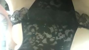 FAT TATTOOED SLUT SHOWS OFF BIG TITS AND ASS IN NEW LINGERIE