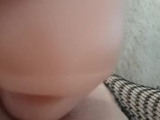 Fishnets & Fleshlight Mouth