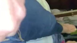 Sissy Feet Tease Nude Pantyhose skinny Jeans