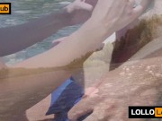 Scopata in spiaggia al Ticino con nudisti che guardano 6/16