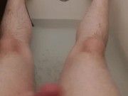 Cumming in the shower
