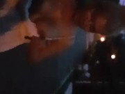 Tinder Date blowjob in a public park filmed by amateur with mobile phone 16/16