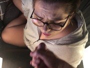 POV Handjob and Sucking Mouth Cum Play - Amateur Couple Dirty Desire 16/16