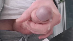 FPOV Big White Cock Oozes Thick Load