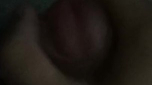 Guy's handjob and cum on the bed. Jerk off in the bedroom
