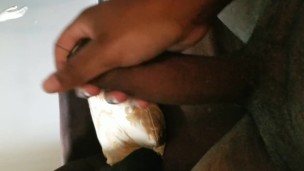 JERKING BBC ON COUCH