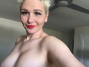 RIPPED HOLE IN PANTYHOSE PLAY WITH BLACK DILDO 8/16