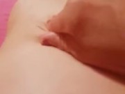 Belly massage while touching myself