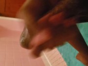 Playing with my black cock