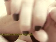 She knows how to excite me before sex. Gentle blowjob closeup | Marie Klair 4/16
