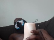 First video amateur BBC masturbate to porn