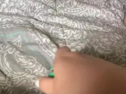 Solo girl cums fast
