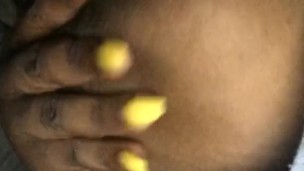 Playing my titties