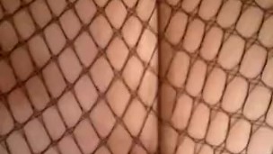 CUTE GOTH RIPS WET LOUD NASTY FART IN FISHNETS
