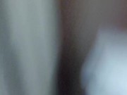 Huge load in motel hallway while listening to couple fuck behind the door