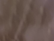 Huge load in motel hallway while listening to couple fuck behind the door