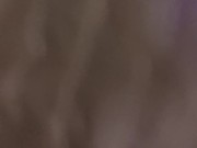 Huge load in motel hallway while listening to couple fuck behind the door 9/16