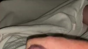 Uncut solo cum
