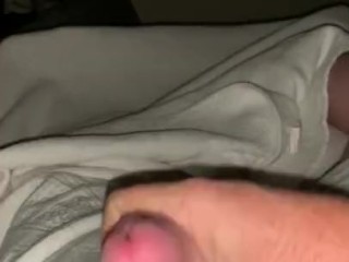 Uncut solo cum