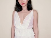 nightclothes changing 你好骚啊！小姐姐试穿品如的睡衣，多款性感内衣试穿秀 污老师炎炎 - Screenshot 14 of 16 - Chinese Girl