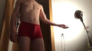 Fit boy got horny and Jerks off after workout