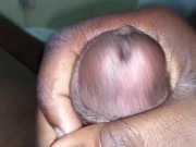 Black cock cumshot