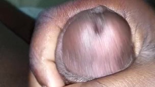 Black cock cumshot